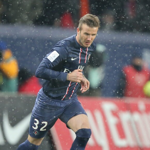 David Beckham - Premier match pour David Beckham avec le PSG contre l'Olympique de Marseille lors la 26eme journee du championnat de France. Le PSG a remporte le match sur le score de 2 buts à 0.