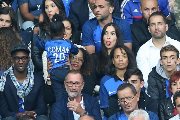 Sidonie Biémont enceinte (la compagne Adil Rami) assiste au match de l'UEFA Euro 2016 France-Suisse au Stade Pierre-Mauroy à Lille, le 19 juin 2016. © Cyril Moreau/Bestimage