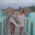 Yolanda Hadid et son amie Paige en vacances à Tahiti