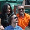 Amel Bent et Patrick Antonelli - Internationaux de France de tennis de Roland Garros à Paris, le 5 juin 2014.