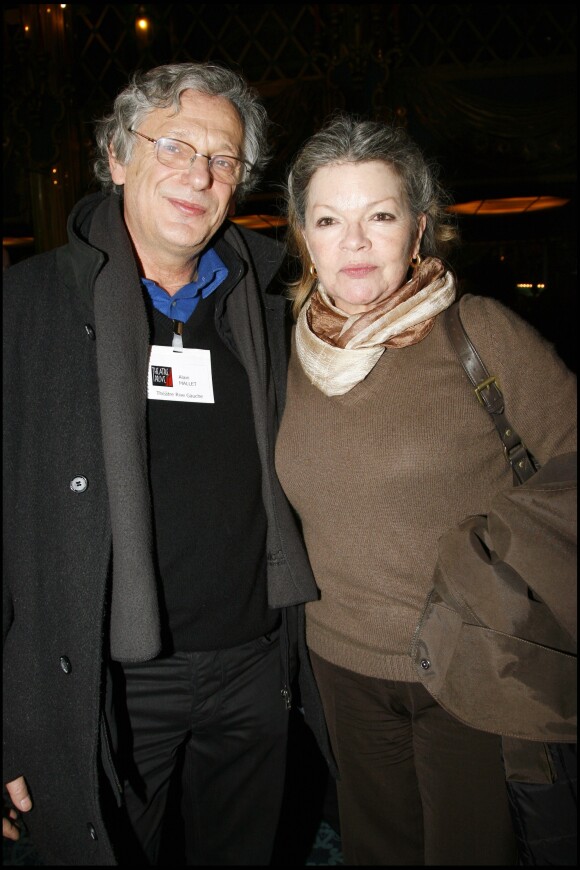 Alain Mallet et Catherine Allegret - Présentation à la presse de la 2e partie de la saison 2007/2008 des théâtres privées aux Folies Bergères en 2008