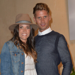 Capucine Anav et Benoît Dubois - Conférence de presse de la grille de rentrée 2015/2016 des chaînes NRJ12, NRJ Hits et Chérie 25 à la Cour du Marais à Paris, le 27 août 2015.