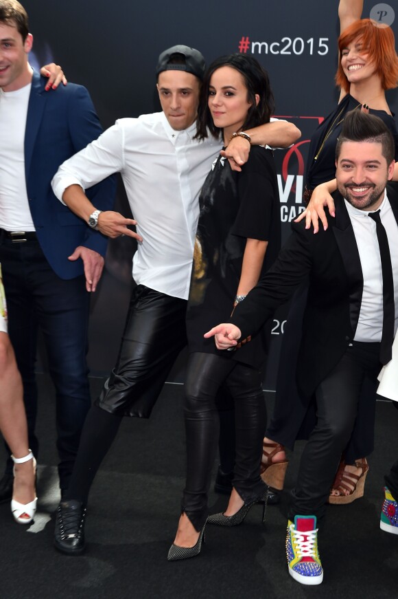 Grégoire Lyonnet et sa compagne Alizée - Jour 1 - Photocall lors du 55ème festival de télévision de Monte-Carlo à Monaco. Le 14 juin 2015