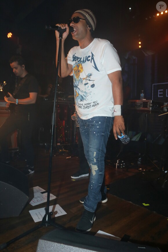 Doc Gynéco (Bruno Beausir) sur scène à la soirée "Elevenparis" au Badaboum à Paris, le 22 juin 2016. © CVS-Bellak/Bestimage