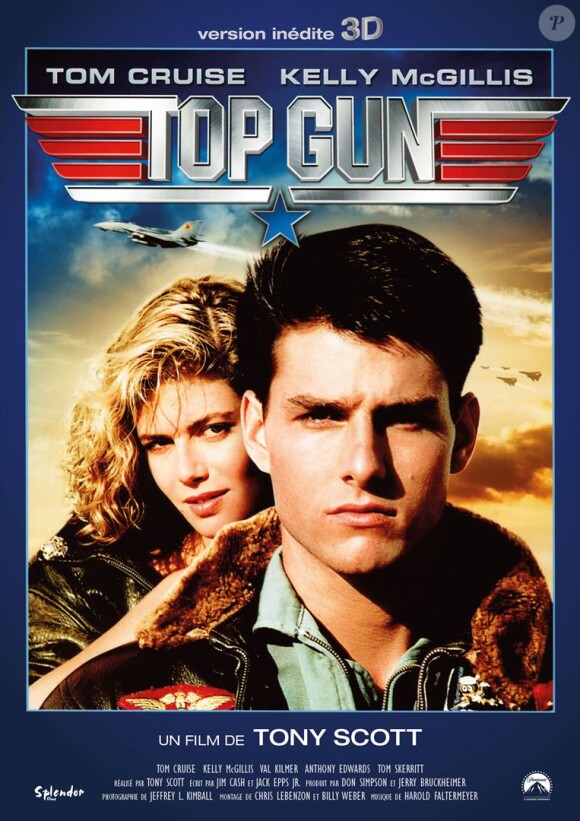 Kelly McGillis avec Tom Cruise dans "Top Gun"