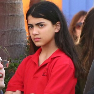 Blanket Jackson se promène avec des amis sur la jetée de Santa Monica à Santa Monica, le 26 mai 2016