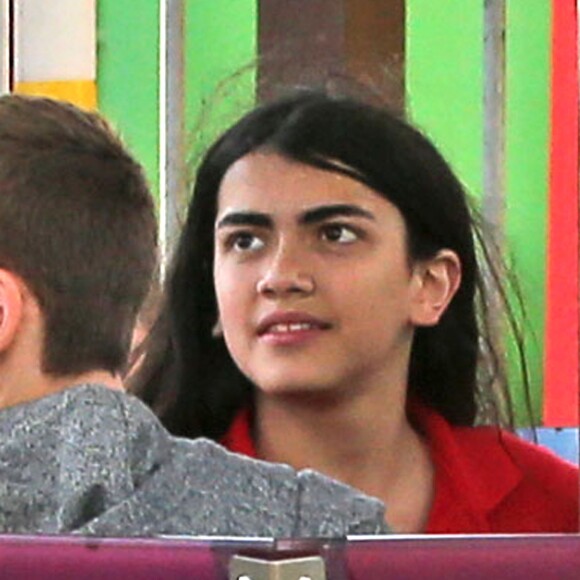 Blanket Jackson se promène avec des amis sur la jetée de Santa Monica, le 26 mai 2016