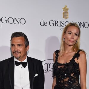 Richard Virenque et sa compagne Marie-Laure à la soirée de Grisogono à l'hôtel Eden Roc au Cap d'Antibes lors du 68 ème Festival du film de Cannes à Cannes le 19 mai 2015.