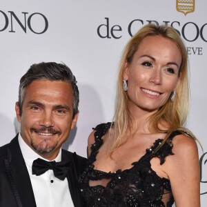 Richard Virenque et sa compagne Marie-Laure à la soirée de Grisogono à l'hôtel Eden Roc au Cap d'Antibes lors du 68 ème Festival du film de Cannes à Cannes le 19 mai 2015.