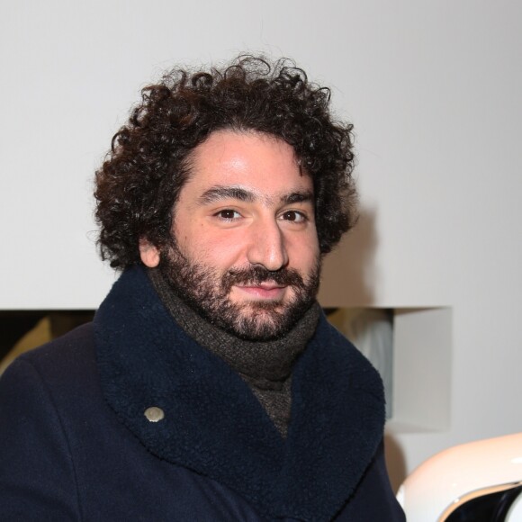Mouloud Achour - Lancement de l'enceinte "Phantom", Implosive Sound Center, créée par Devialet, et rencontre avec les fondateurs de la marque, chez Colette à Paris, le 16 février 2015.