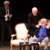 Michel Boujenah, Guy Bedos & Jean-Paul Belmondo - "La fête à Guy Bedos" - Soirée d'hommage à Guy Bedos, au Théâtre 140, à Bruxelles le 18 juin 2016