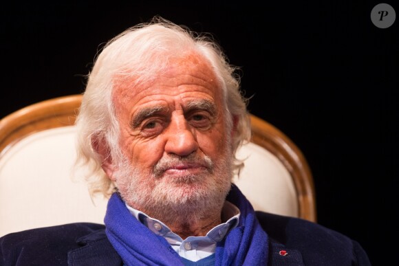 Jean-Paul Belmondo - "La fête à Guy Bedos" - Soirée d'hommage à Guy Bedos, au Théâtre 140, à Bruxelles le 18 juin 2016