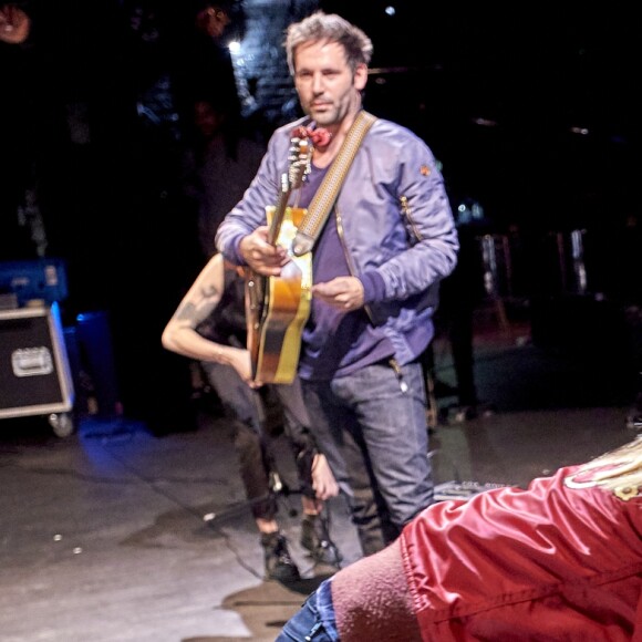 Victoria Bedos et Jean-Paul Belmondo - "La fête à Guy Bedos" - Soirée d'hommage à Guy Bedos, au Théâtre 140, à Bruxelles le 18 juin 2016