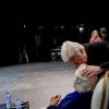 Guy Bedos et Jean-Paul Belmondo - "La fête à Guy Bedos" - Soirée d'hommage à Guy Bedos, au Théâtre 140, à Bruxelles le 18 juin 2016