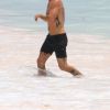 Exclusif - Justin Theroux en vacances sur l'île d'Eleuthera aux Bahamas, le 11 juin 2016.