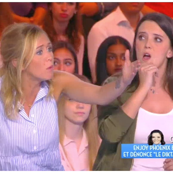 Enora Malagré prend la défense d'EnjoyPhoenix et révèle avoir eu des troubles alimentaires. Emission "Touche pas à mon poste" sur D8. Le 28 juin 2016.
