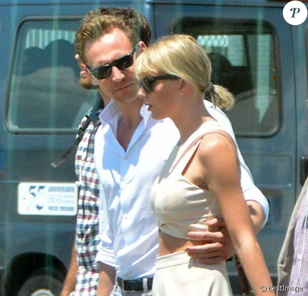 Taylor Swift et son compagnon Tom Hiddleston prennent un hélicoptère à Rome le 28 juin 2016.