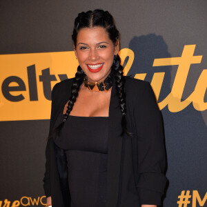 Ayem Nour enceinte à la cérémonie des Melty Future Awards 2016 au Grand Rex à Paris, le 16 février 2016. © Veeren/Bestimage