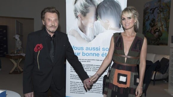 3e Longines Paris Eiffel Jumping : Johnny Hallyday et Laeticia, chics complices