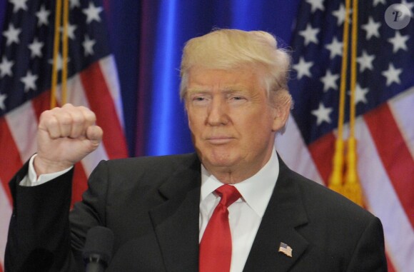 Le candidat républicain à l'élection présidentielle Donald Trump lors d'une conférence de presse au Trump Soho Hotel à New York, le 22 juin 2016.