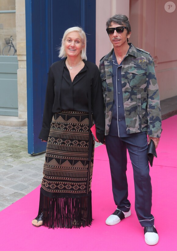 Maria Grazia Chiuri et Pierpaolo Piccioli - Défilé Schiaparelli (collection haute couture automne-hiver 2016/2017), place Vendôme. Paris, le 4 juillet 2016.