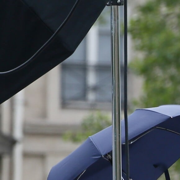 Amanda Seyfried lors d'un shooting photo sur un pont à Paris le 22 juin 2016