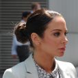 Tulisa Contostavlos arrive au palais de justice de Southwark à Londres, le 27 juin 2014