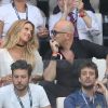 Pascal Obispo et sa femme Julie Hantson - People assistent à la demi-finale de l'Euro 2016 Allemagne-France au stade Vélodrome à Marseille, France, le 7 juillet 2016. © Cyril Moreau/Bestimage