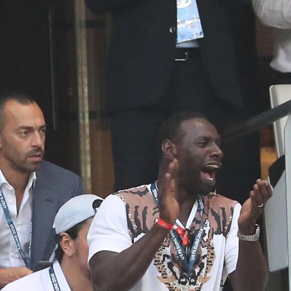 Omar Sy - People assistent à la demi-finale de l'Euro 2016 Allemagne-France au stade Vélodrome à Marseille, France, le 7 juillet 2016. © Cyril Moreau/Bestimage