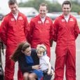 Kate Middleton, Le prince William et leur fils le prince George assistent au Royal International Air Tattoo le 8 juillet 2016. 8th July 2016 Fairford UK Britain's Prince William and Catherine, Duchess of Cambridge take their son Prince George to the Royal International Air Tattoo 2016 at RAF Fairford.08/07/2016 - Gloucester