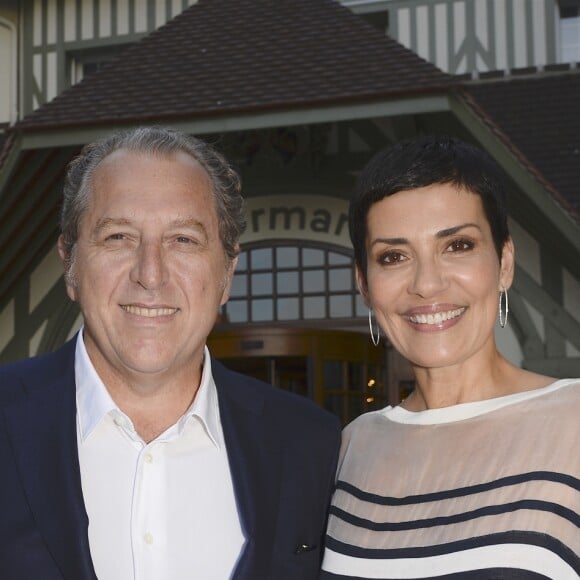 Cristina Cordula et son compagnon Frédéric Cassin - Inauguration de l'hôtel Barrière Le Normandy à Deauville, le 18 juin 2016. © Coadic Guirec/Bestimage