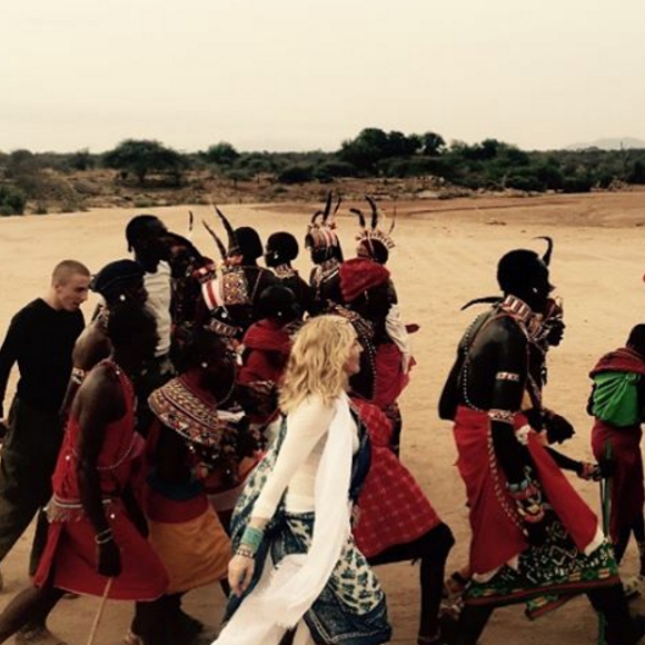 Madonna assiste au baptême tribal de son fils David Banda au Malawi. Photo publiée sur Instagram, le 9 juillet 2016