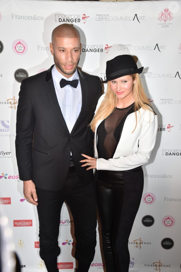 Xavier Delarue et sa femme Tatiana Laurens-Delarue - Soirée spectacle à l'occasion des 15 ans de l'association "Innocence en Danger" au théâtre des Variétés à Paris, le 11 avril 2016. © Lionel Urman/Bestimage