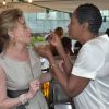 Grace de Capitani et Babette de Rozières - Ouverture du marché des "Estivales de La Défense" à Paris, le 11 juillet 2016. © Giancarlo Gorassini/Bestimage