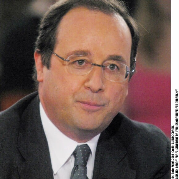 "FRANCOIS HOLLANDE" ENREGISTREMENT DE L'EMISSION "VIVEMENT DIMANCHE" le 26/03/2003 -