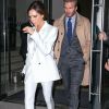 Victoria et David Beckham à New York, le 8 février 2016.