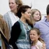 La princesse Mary, Le prince Frederik, la princesse Isabella - La famille royale de Danemark lors d'un photocall au palais de Grasten, le 15 juillet 2016.15/07/2016 - Grasten