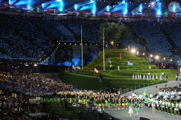 La délégation du Brésil aux Jeux Olympiques de Londres. Juillet 2012.