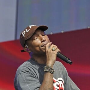 Concert de Pharrell Williams lors du festival de musique le "British Summertime" à Londres le 10 juillet 2016.