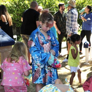Exclusive - Dean McDermotto, Tori Spelling, Liam McDermott, Hattie McDermott, Stella McDermott, Finn McDermott during the Tori Spelling Throws Daughter Stella A Japanese Themed 8th Birthday in Los Angeles, CA on July 1§, 2016. Photo by Michael Simon/startraks/ABACAPRESS.COM19/07/2016 - 