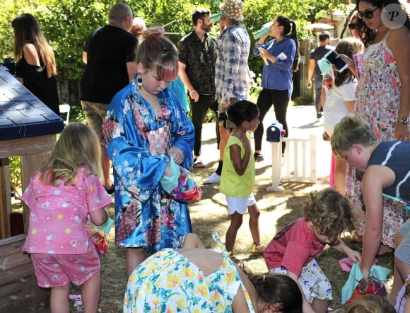 Exclusive - Dean McDermotto, Tori Spelling, Liam McDermott, Hattie McDermott, Stella McDermott, Finn McDermott during the Tori Spelling Throws Daughter Stella A Japanese Themed 8th Birthday in Los Angeles, CA on July 1§, 2016. Photo by Michael Simon/startraks/ABACAPRESS.COM19/07/2016 - 