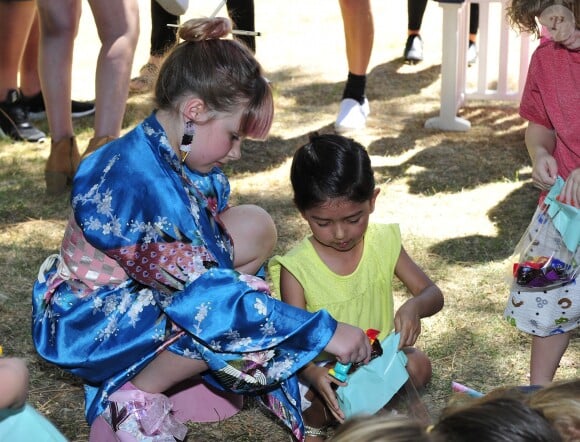 Exclusive - Dean McDermotto, Tori Spelling, Liam McDermott, Hattie McDermott, Stella McDermott, Finn McDermott during the Tori Spelling Throws Daughter Stella A Japanese Themed 8th Birthday in Los Angeles, CA on July 1§, 2016. Photo by Michael Simon/startraks/ABACAPRESS.COM19/07/2016 - 
