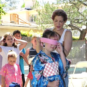 Exclusive - Dean McDermotto, Tori Spelling, Liam McDermott, Hattie McDermott, Stella McDermott, Finn McDermott during the Tori Spelling Throws Daughter Stella A Japanese Themed 8th Birthday in Los Angeles, CA on July 1§, 2016. Photo by Michael Simon/startraks/ABACAPRESS.COM19/07/2016 - 