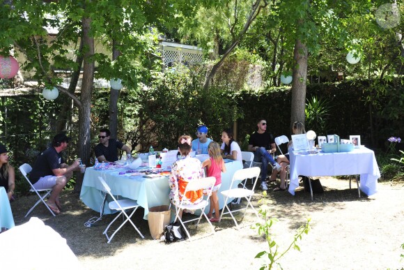 Exclusive - Dean McDermotto, Tori Spelling, Liam McDermott, Hattie McDermott, Stella McDermott, Finn McDermott during the Tori Spelling Throws Daughter Stella A Japanese Themed 8th Birthday in Los Angeles, CA on July 1§, 2016. Photo by Michael Simon/startraks/ABACAPRESS.COM19/07/2016 - 