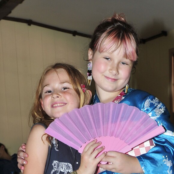 Exclusive - Dean McDermotto, Tori Spelling, Liam McDermott, Hattie McDermott, Stella McDermott, Finn McDermott during the Tori Spelling Throws Daughter Stella A Japanese Themed 8th Birthday in Los Angeles, CA on July 1§, 2016. Photo by Michael Simon/startraks/ABACAPRESS.COM19/07/2016 - 