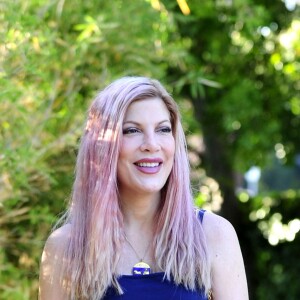 Tori Spelling sorti de chez le médecin à Burbank, le 17 juillet 2016