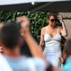 Mariah Carey fait du shopping dans la boutique Dior à Saint Tropez, France, le 19 juillet 2016.