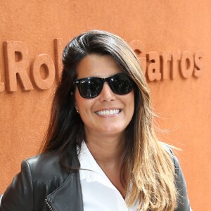 Karine Ferri - People dans les tribunes lors du Tournoi de Roland-Garros (les Internationaux de France de tennis) à Paris, le 27 mai 2016. © Cyril Moreau/Bestimage  People attending the French Tennis Open at Roland-Garros in Paris, France, on May 27th, 2016.27/05/2016 - Paris