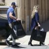 Antonio Banderas et sa fille Stella en pleine séance de shopping à Los Angeles Le 22 Juillet 2016