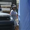 Blac Chyna enceinte arrive à l'enregistrement du Kardashian Show à Van Nuys, Californie, Etats-Unis, le 12 juillet 2016. © CPA/Bestimage